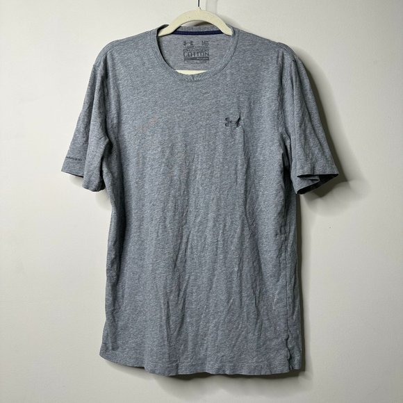 Under Armour Grey Short Sleeve HeatGear Loose Fit Men's Medium - Picture 1 of 4